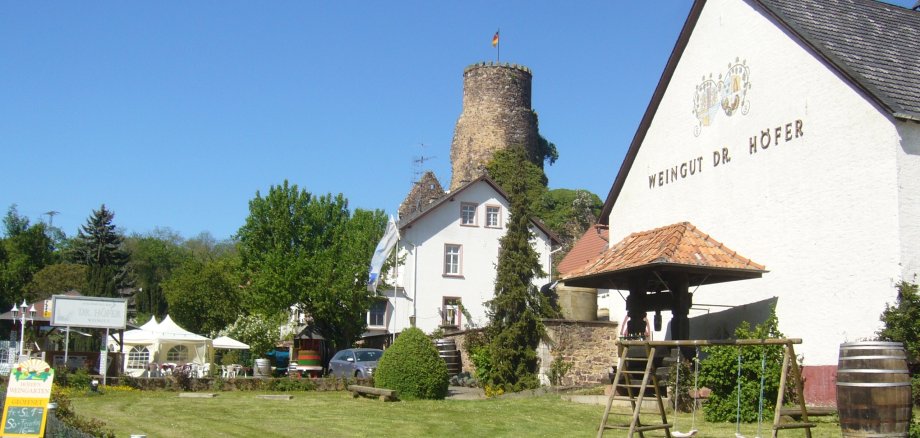 Zu sehen ist das Weingut Schlossmühle.